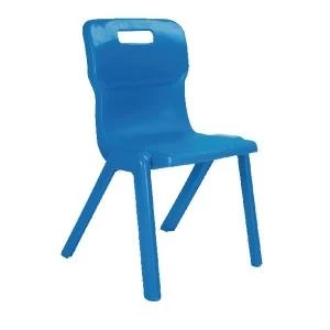 Image of Titan One Piece Chair 460mm Blue KF72175