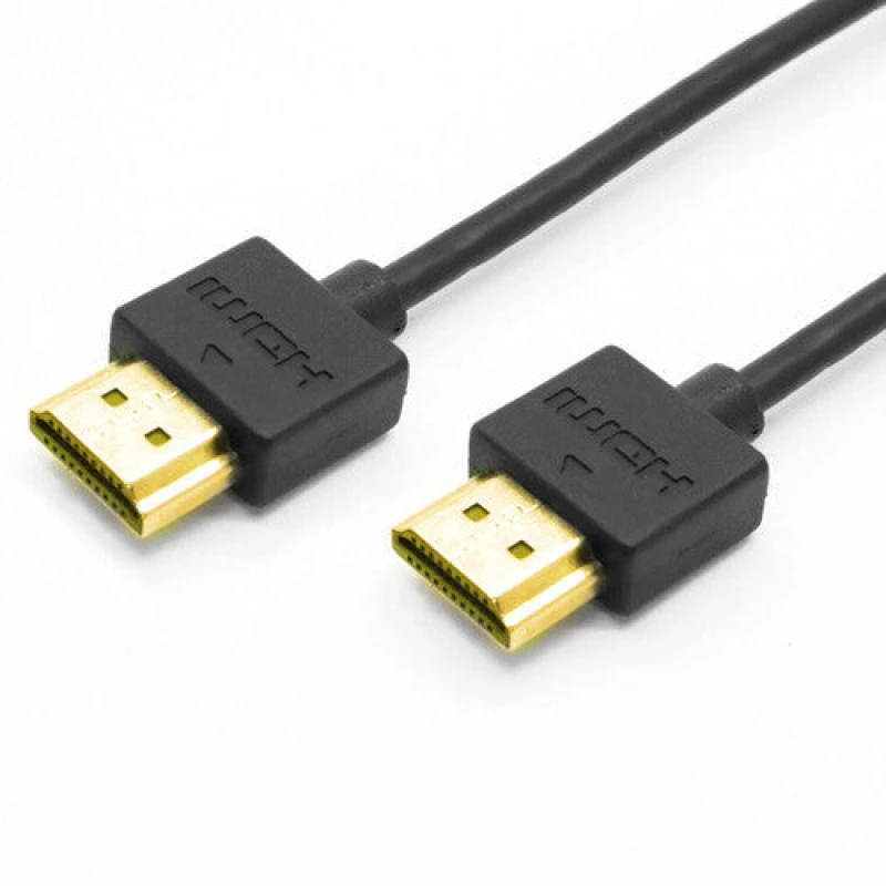 Image of Cablenet Cablenet 0.5m Slimline HDMI 1.4b Male-Male(4Kx2K@60Hz)Hi Speed+E 36AWG Blk PVC 32-3700