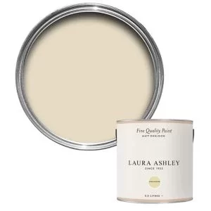 image of Laura Ashley Creamware Matt Emulsion Paint, 2.5L