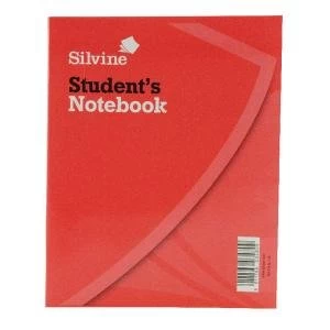Image of Silvine Exercise Book 200x160mm 40 Leaf Ruled Feint Pack of 24 144