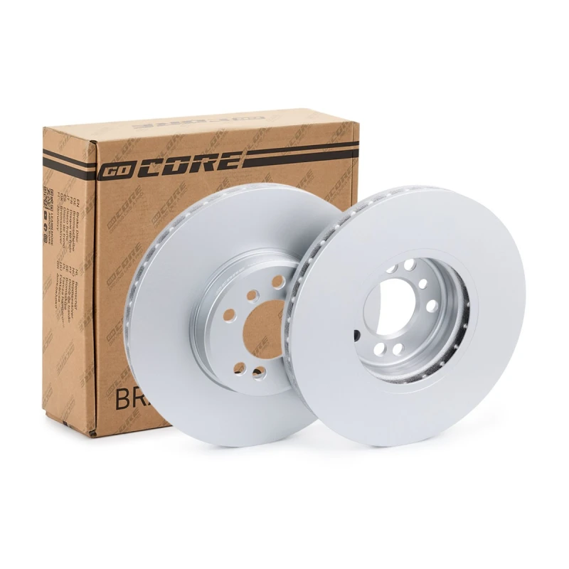Image of goCORE GCH20118 Brake disc Front Axle, Vented, Grey Cast Iron, Coated, High-carbon, without wheel studs Grey Cast Iron Brake Disc (82)