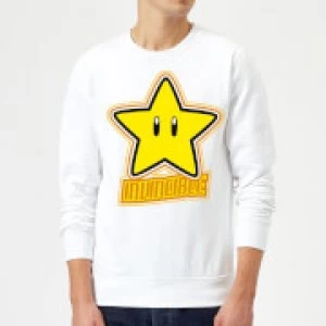 image of Nintendo Super Mario Invincible Sweatshirt - White - L