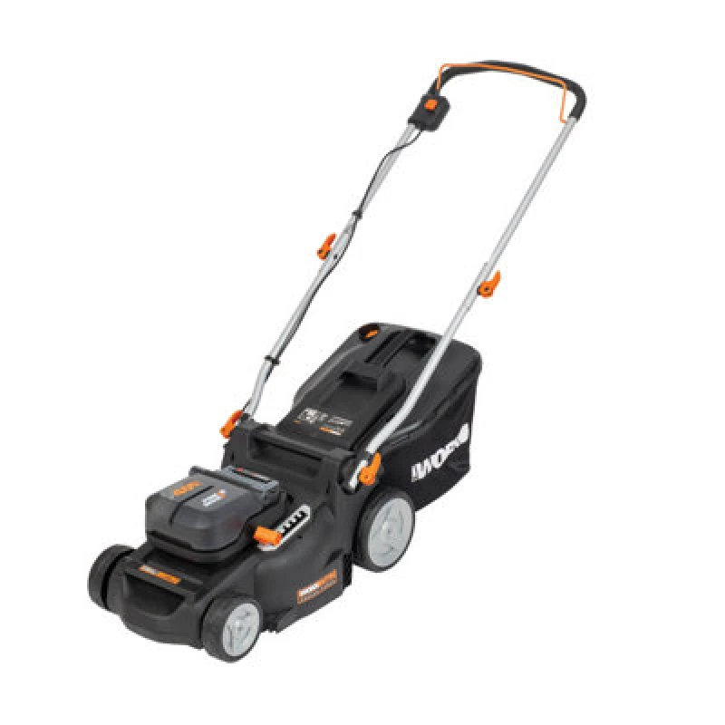 Image of Worx 40V 37Cm Cordless Brushless Lawn Mower With 2 X 4.0Ah Batteries & Charger Wg737E
