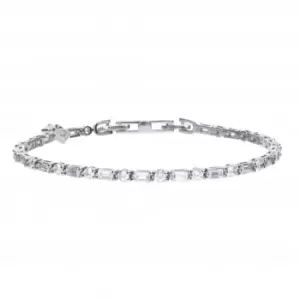 Image of Baguette Round Cubic Zirconia Bracelet B5259