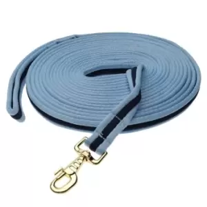 Image of Kincade Two Tone Padded Lunge Rein - Blue