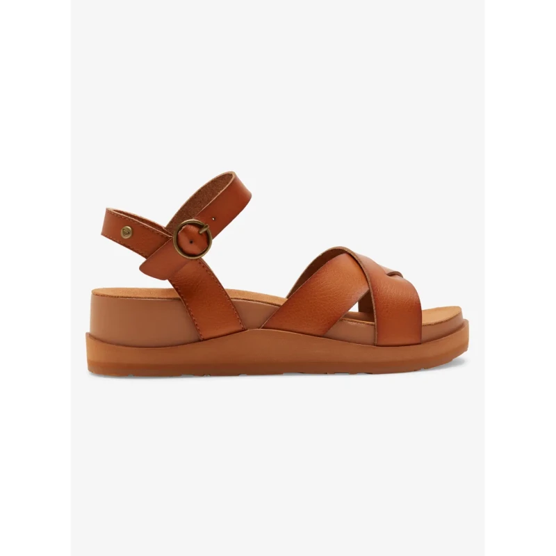 Image of Roxy Womens wedge sandals Roxy Kamila Marron Female 36