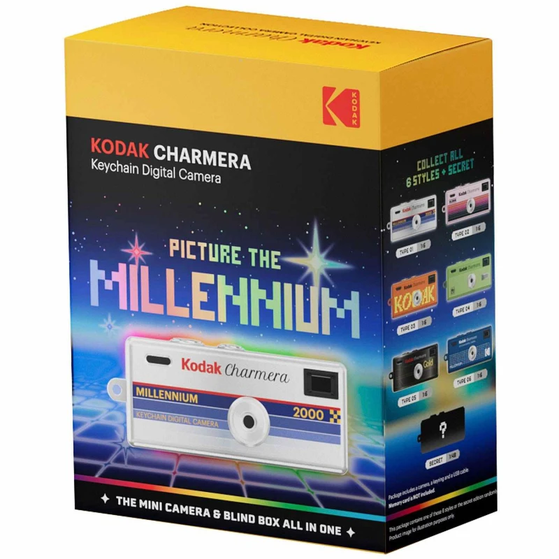 Image of Kodak Charmera Millenium Keychain Digital Camera Surprise Design - Sin
