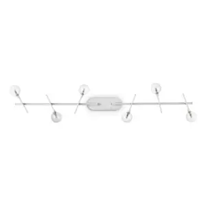 Image of Maracas 6 Light Ceiling Spotlight Bar White