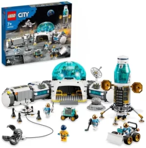 image of LEGO City Lunar Research Base Space Astronaut Toy Set 60350