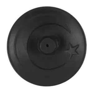 Image of Black Crescent Moon Terracotta Incense Plate