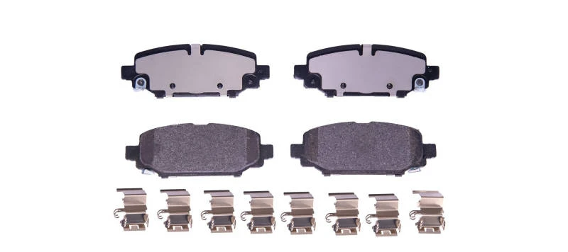 Image of HELLA 8DB 355 040-251 Brake pad set with acoustic wear warning, with accessories Brake Pad Set,disc brake (402)