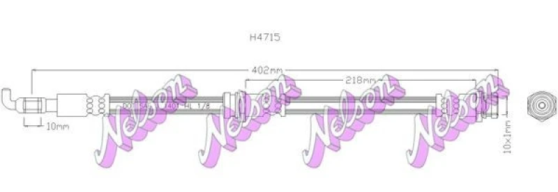 Image of Brake hose KAWE H4715