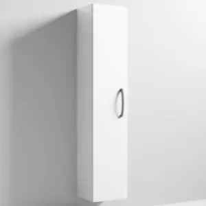 Image of Athena Wall Hung 1-Door Tall Unit 300mm Wide - Gloss White - Nuie