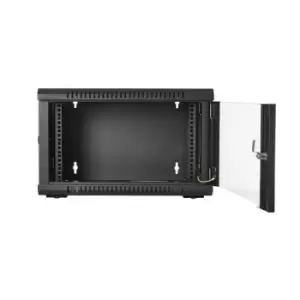 Image of V7 RMWC6UG-1E rack cabinet 6U Wall mounted rack Black