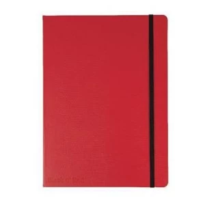 image of Black n Red B5 Notebook Journal Soft Cover 90g/m2 Numbered Pages Red