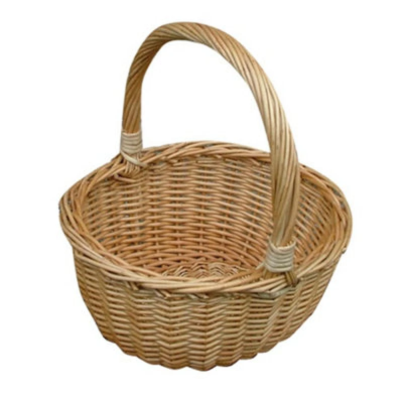 Image of Red Hamper S005/home Wicker Childs Buff Hollander Shopping Basket