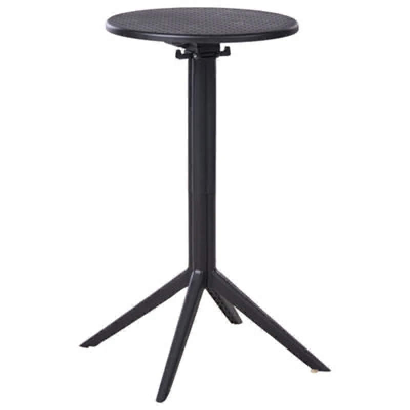 Image of Beliani Garden Bar Table Legrena 60 Cm 60 Cm Black