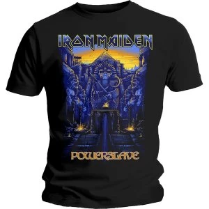 Image of Iron Maiden - Dark Ink Powerslaves Unisex Large T-Shirt - Black