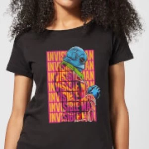 image of Universal Monsters Invisible Man Retro Womens T-Shirt - Black