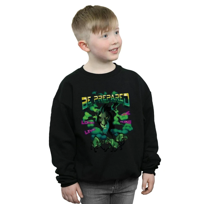 Image of Disney The Lion King Scar Long Live The King Sweatshirt Black male