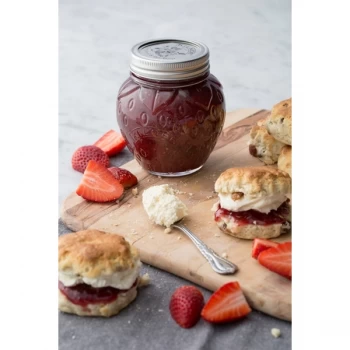 image of Kilner Strawberry Fruit Preserve Jar 0.4L