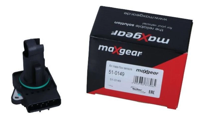 Image of MAXGEAR Mass air flow sensor MAXGEAR 51-0149