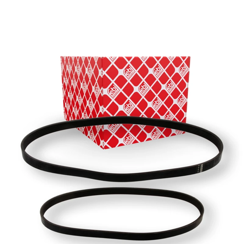 Image of FEBI BILSTEIN 40859 V-ribbed belt set Requires special tools for mounting V-Ribbed Belt Set (542)