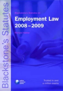 Image of Employment Law 2008-2009 by Richard Kidner Paperback