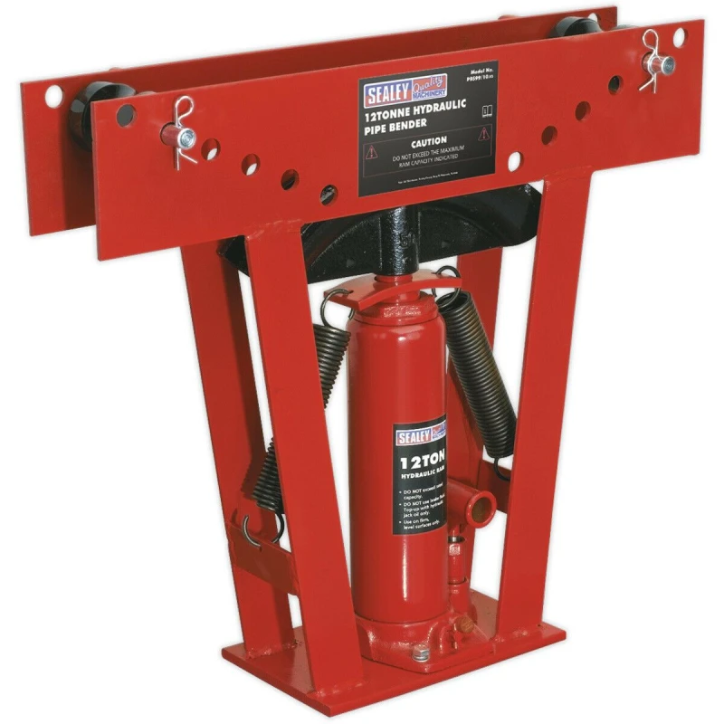 Image of Loops 12 Tonne Hydraulic Pipe Bender - Floor Standing Steel Chassis - Gas & Air Pipes Metallics