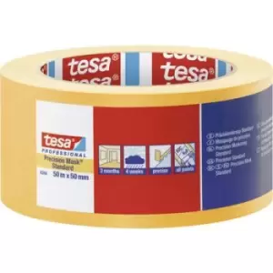 image of tesa PRECISION STANDARD 04344-00000-00 Masking tape Praezisionskrepp Yellow (L x W) 50 m x 50 mm