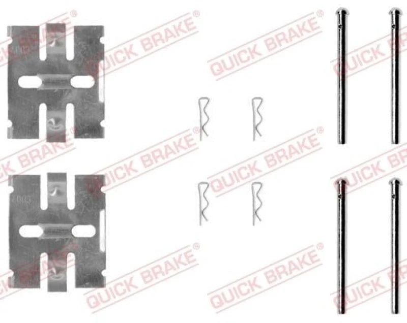 Image of QUICK BRAKE Brake pad fitting kit QUICK BRAKE 109-0932
