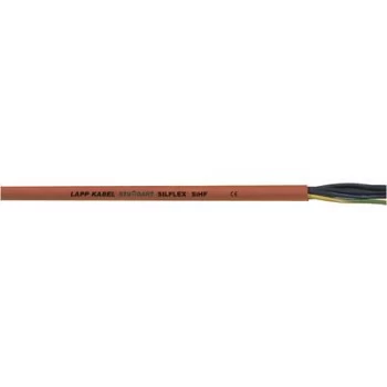 Image of High temperature cable OeLFLEX HEAT 180 SIHF 2 x 2.50 mm2 Red Brown