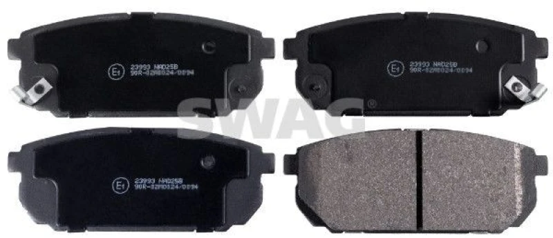 Image of Brake pad set SWAG 91 91 6524