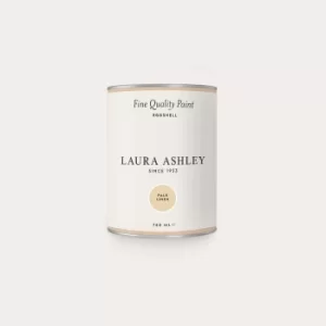 image of Laura Ashley Eggshell Paint Pale Linen 750ml