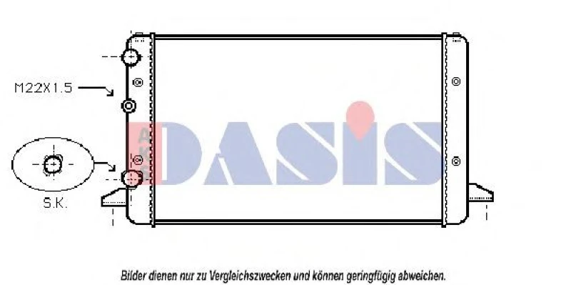 Image of Engine radiator AKS DASIS 041930N