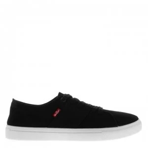 Image of Levis Pillsbury Canvas Trainers - Black