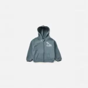 Image of Missguided are the Future Zip Thru Hoodie - Grey