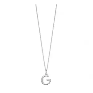 image of Beginnings Sterling Silver Art Deco Initial G Cubic Zirconia Pendant P4729C