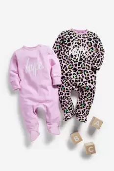 Image of 2 Pack Animal Sleepsuits
