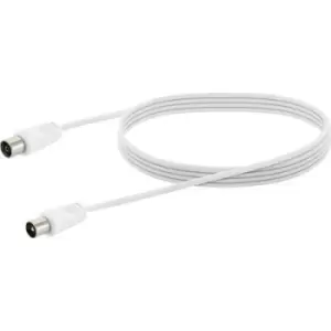 Image of Schwaiger Antennas, SAT Cable [1x IEC plug - 1x IEC socket] 3.0 m White