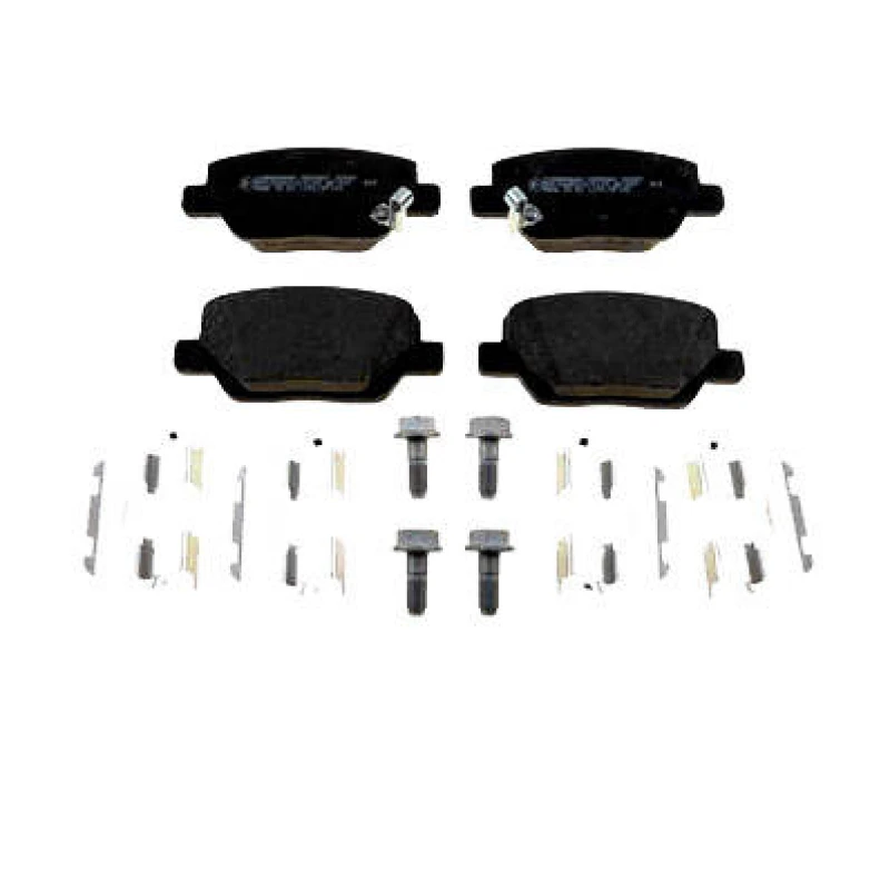 Image of ZIMMERMANN 22449.170.2 Brake pad set Rear Axle, with acoustic wear warning, Photo corresponds to scope of supply, with bolts/screws Brake Pad Set,dis