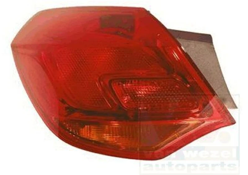Image of VAN WEZEL 3749931 Rear light Outer section, without bulb holder, Left Combination Rearlight (391)