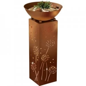 Image of easymaxx 04092 Outdoor decorative lighting Dandelion pillar LED (monochrome) Warm white Rust