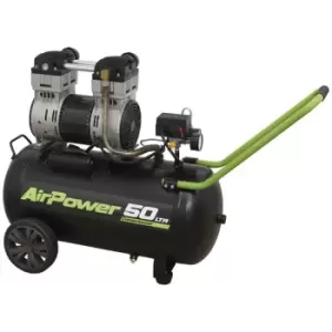 image of Sealey SAC5016S Low Noise Air Compressor 50L Direct Drive 1.6hp