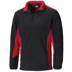 Image of Dickies Mens Micro Fleece Red / Black 2XL