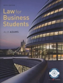 Image of Law for Business Students by Alix Adams Paperback