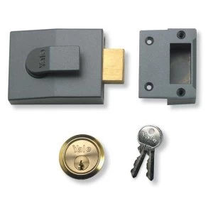 Image of Yale 82 Series Deadbolt Nightlatch + Escutcheon