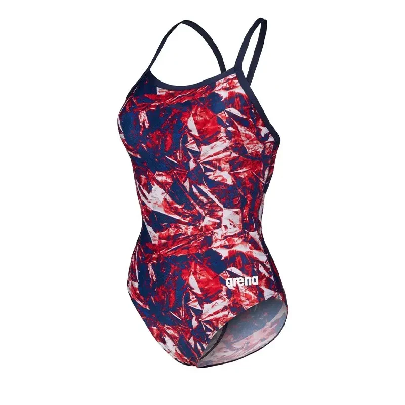 Image of Womens 1 Piece swimsuit Arena Crackle Bleu Female 44