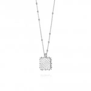 Image of Artisan Square Sterling Silver Necklace NN03_SLV