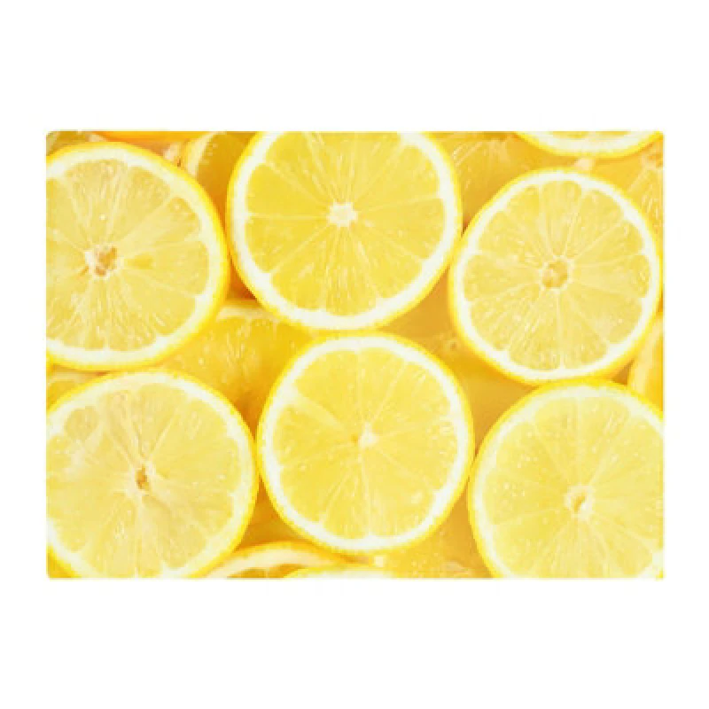 Image of Warren Reed Designer Vibrant Lemons Glass Chopping Board